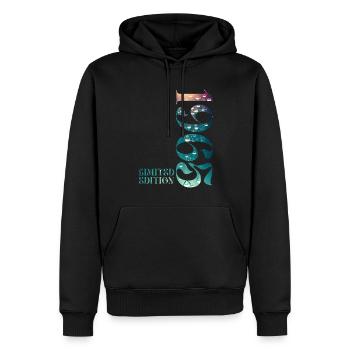 1965 Edition Limitée 1965 Vintage Anniversaire - Sweat à capuche Premium bio Homme - noir - Devant - Nico (187cm)