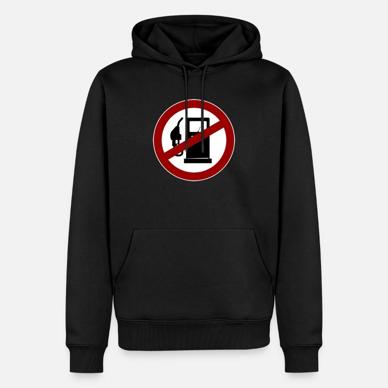 No more gasoline - Sweat à capuche Premium bio Homme - noir