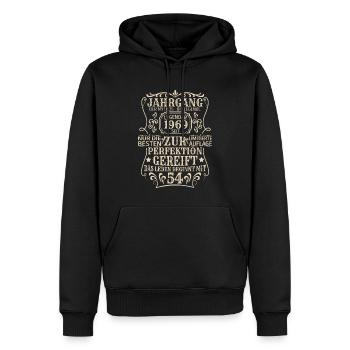 Geburtstagsgeschenk Geboren 1969 54 Jahre - Männer Premium Bio Hoodie - Schwarz - Vorne - Nico (187cm)