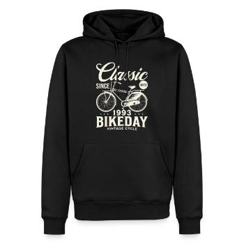 Fan De Vélo 1993 30 Ans Anniversaire Cycliste - Sweat à capuche Premium bio Homme - noir - Devant - Nico (187cm)