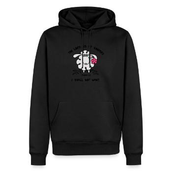 The Lord is my sheperd 2 - Männer Premium Bio Hoodie - Schwarz - Vorne - Nico (187cm)