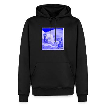 TV-STAR 3 - Männer Premium Bio Hoodie - Schwarz - Vorne - Nico (187cm)