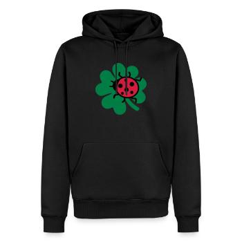 Coccinelle - Sweat à capuche Premium bio Homme - noir - Devant - Nico (187cm)