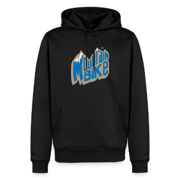 Mountain Bike Funny - Männer Premium Bio Hoodie - Schwarz - Vorne - Nico (187cm)