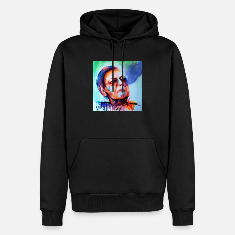 Helmut Schmidt - Sweat à capuche Premium bio Homme - noir
