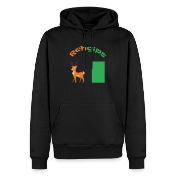 Baustelle Handwerker Bauarbeiter Gipser Reh Gips - Männer Premium Bio Hoodie - Schwarz - Vorne - Nico (187cm)