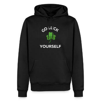 St. Patricks Tag T-shirt - Männer Premium Bio Hoodie - Schwarz - Vorne - Nico (187cm)