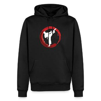 Karate - Martial Arts - Männer Premium Bio Hoodie - Schwarz - Vorne - Nico (187cm)