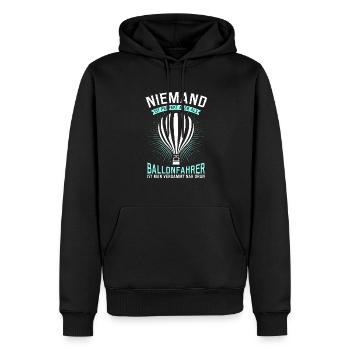 Ballonfahrt Ballonfahrer Ballonflug Ballonfahren - Männer Premium Bio Hoodie - Schwarz - Vorne - Nico (187cm)