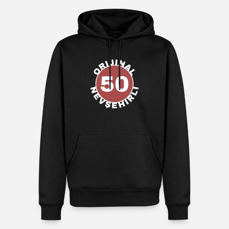 Nevşehir - Sweat à capuche Premium bio Homme - noir