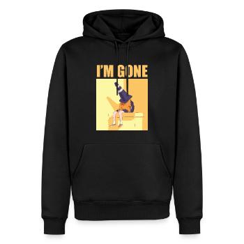 I'M GONE - Men’s Premium Organic Hoodie - black - Front - Nico (187cm)