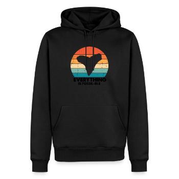 Paleontologist Designs Fossil Hunter Student - Men’s Premium Organic Hoodie - black - Front - Nico (187cm)