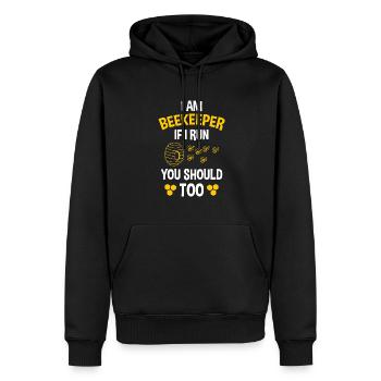 Bienenstock Imkerei Bienen Honig Imker - Männer Premium Bio Hoodie - Schwarz - Vorne - Nico (187cm)