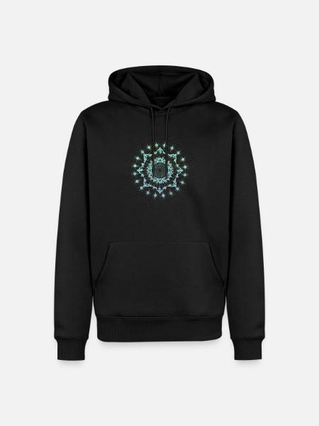 Mandala Water Rise - Men’s Premium Organic Hoodie - black