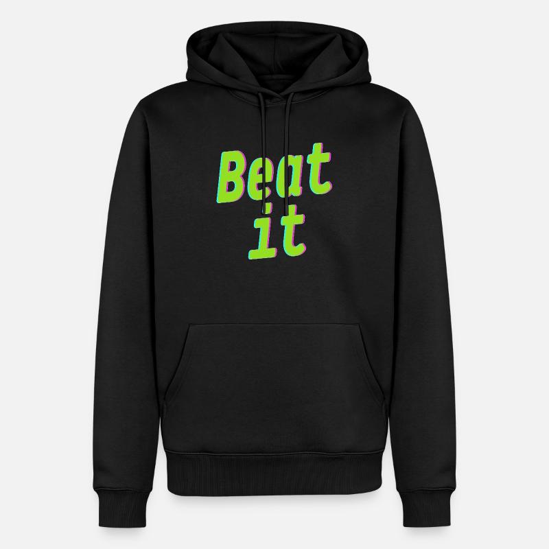 Beat it - Sweat à capuche Premium bio Homme - noir