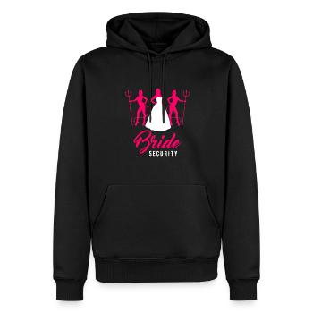 Bachelor Party Wedding Bride Security - Men’s Premium Organic Hoodie - black - Front - Nico (187cm)