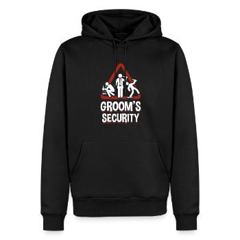 Trauzeuge Grooms Security Junggesellenabschied - Männer Premium Bio Hoodie - Schwarz - Vorne - Nico (187cm)
