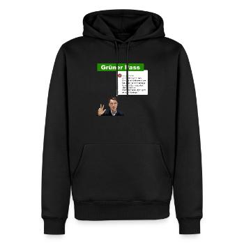 lauterbach06 - Männer Premium Bio Hoodie - Schwarz - Vorne - Nico (187cm)