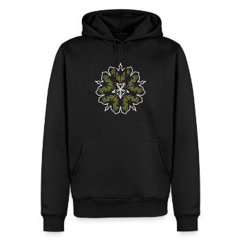 Flocon de Noël moche - Sweat à capuche Premium bio Homme - noir - Devant - Nico (187cm)