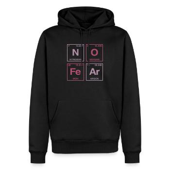 NO FEAR - avec des éléments du système de perdiode - Sweat à capuche Premium bio Homme - noir - Devant - Nico (187cm)