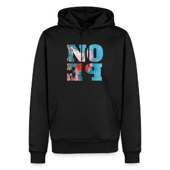 NOPE - don't be a yes-man! - Men’s Premium Organic Hoodie - black - Front - Nico (187cm)