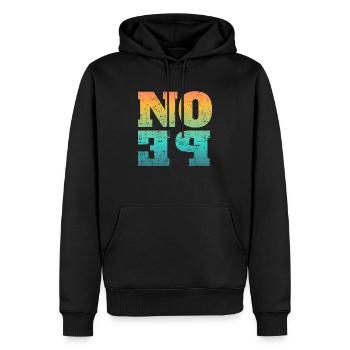 NOPE - ne soyez pas un béni-oui-oui! - Sweat à capuche Premium bio Homme - noir - Devant - Nico (187cm)