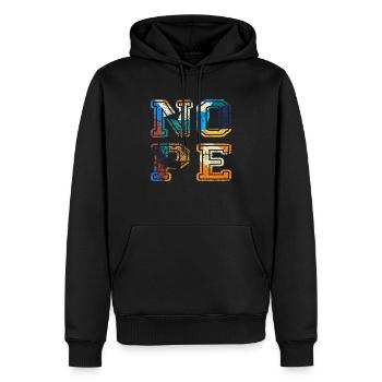 NOPE - don't be a yes-man! - Men’s Premium Organic Hoodie - black - Front - Nico (187cm)