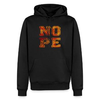 NOPE - don't be a yes-man! - Men’s Premium Organic Hoodie - black - Front - Nico (187cm)