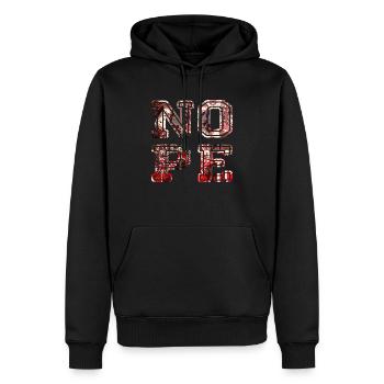 NOPE - don't be a yes-man! - Men’s Premium Organic Hoodie - black - Front - Nico (187cm)