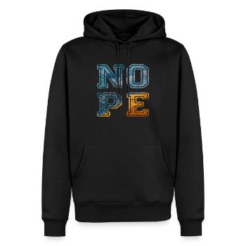 NOPE - don't be a yes-man! - Men’s Premium Organic Hoodie - black - Front - Nico (187cm)