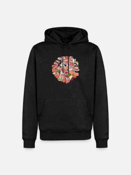 A delight these sushi - Men’s Premium Organic Hoodie - black