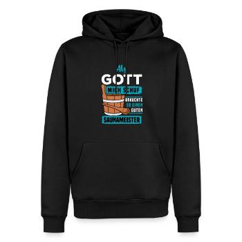 Saunagang Saunaaufguss Saunieren Wellness Sauna - Männer Premium Bio Hoodie - Schwarz - Vorne - Nico (187cm)