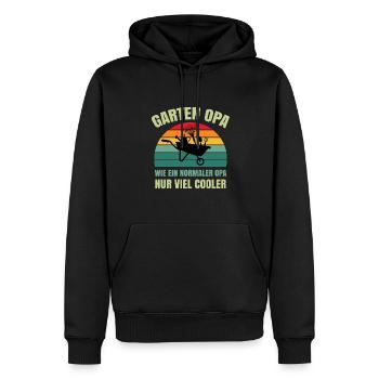 Gartenarbeit Landschaftsgärtner Garten Opa - Männer Premium Bio Hoodie - Schwarz - Vorne - Nico (187cm)