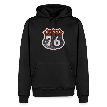 Iğdır - Männer Premium Bio Hoodie - Schwarz - Vorne - Nico (187cm)