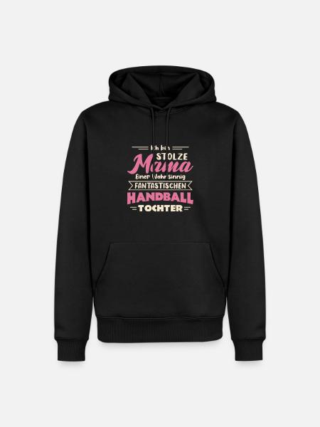 Hallen Sport Handballerin Handballverein Handball - Männer Premium Bio Hoodie - Schwarz