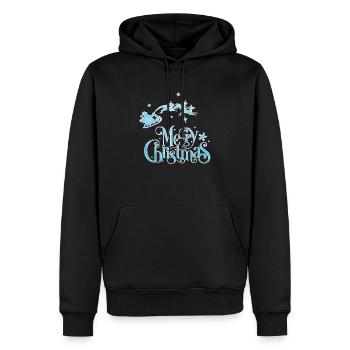 Weihnachten Weihnachtsmann Weihnachtsmann ungezogene Feiertage Winter - Männer Premium Bio Hoodie - Schwarz - Vorne - Nico (187cm)