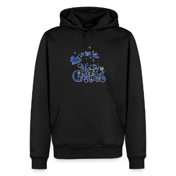 Weihnachten Weihnachtsmann Weihnachtsmann ungezogene Feiertage Winter - Männer Premium Bio Hoodie - Schwarz - Vorne - Nico (187cm)