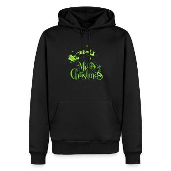 Weihnachten Weihnachtsmann Weihnachtsmann ungezogene Feiertage Winter - Männer Premium Bio Hoodie - Schwarz - Vorne - Nico (187cm)