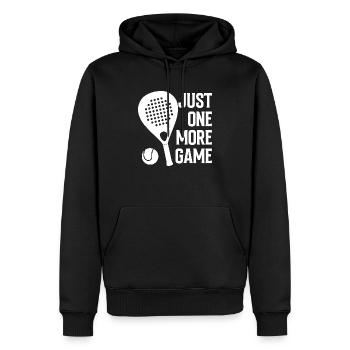 Juste un autre jeu Chemise de padel - Sweat à capuche Premium bio Homme - noir - Devant - Nico (187cm)