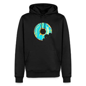 Donut Munquer Manager Boucher Patisserie 120323 Q - Männer Premium Bio Hoodie - Schwarz - Vorne - Nico (187cm)