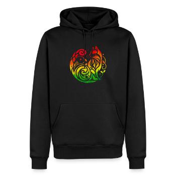 chat chat chats animal de compagnie mignonne animal mignon - Sweat à capuche Premium bio Homme - noir - Devant - Nico (187cm)