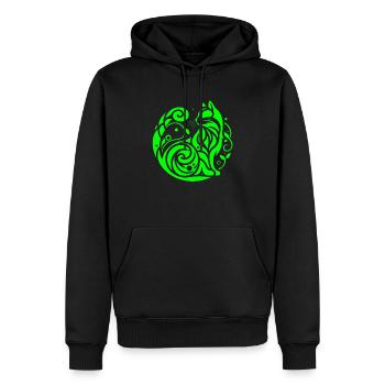 chat chat chats animal de compagnie mignonne animal mignon - Sweat à capuche Premium bio Homme - noir - Devant - Nico (187cm)