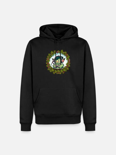 Videospiel-Goblin - Männer Premium Bio Hoodie - Schwarz