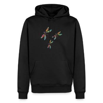 Wichtig - Männer Premium Bio Hoodie - Schwarz - Vorne - Nico (187cm)