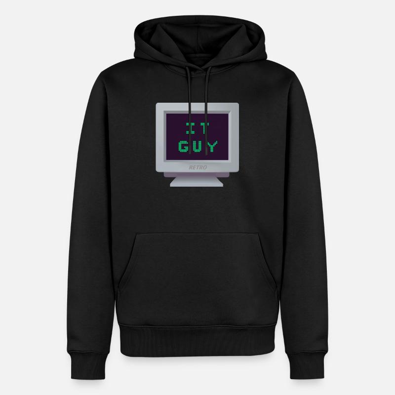 CRT - Informaticien - Sweat à capuche Premium bio Homme - noir