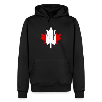 kanada canada ahornblatt - Männer Premium Bio Hoodie - Schwarz - Vorne - Nico (187cm)