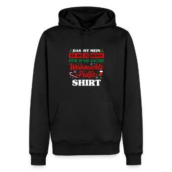 Es Ist Zu Heiss Für Hässliche Weihnachts Pullis - Männer Premium Bio Hoodie - Schwarz - Vorne - Nico (187cm)