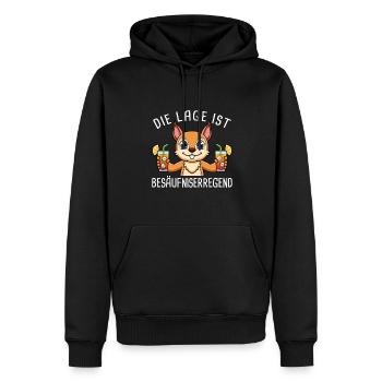 Die Lage Ist Besäufniserregend Mädelsabend - Männer Premium Bio Hoodie - Schwarz - Vorne - Nico (187cm)