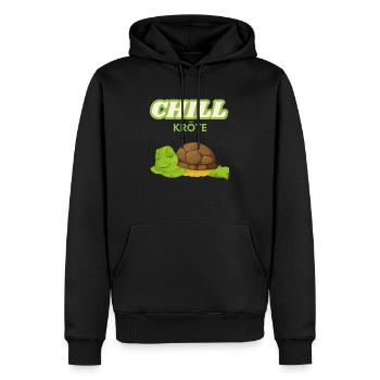 Chill toad for chiller - Men’s Premium Organic Hoodie - black - Front - Nico (187cm)