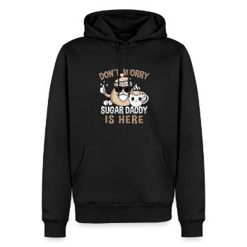 Kaffee Zubehör Koffein Getränk Wachmacher Kaffee - Männer Premium Bio Hoodie - Schwarz - Vorne - Nico (187cm)